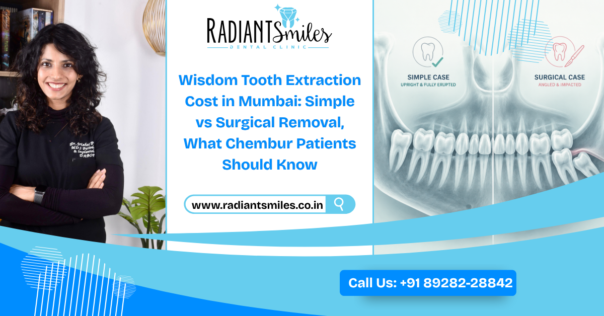 Wisdom Tooth Extraction Cost in Mumbai: Simple vs Surgical Removal, What Chembur Patients Should Know