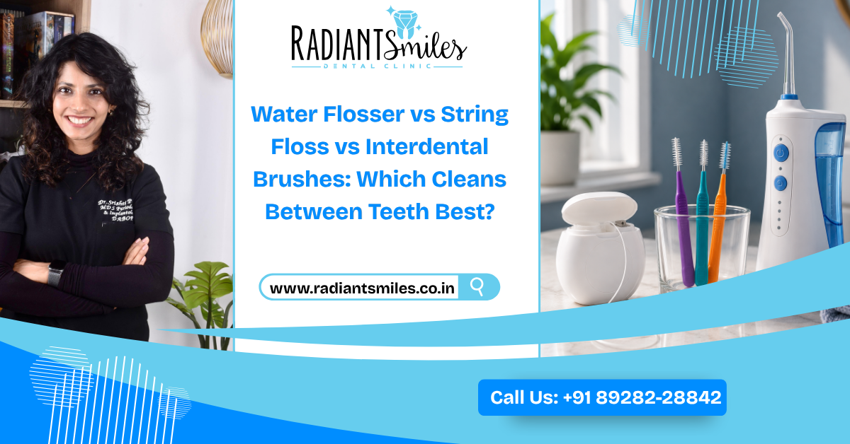 Water Flosser vs String Floss vs Interdental Brushes: Which Cleans Between Teeth Best?