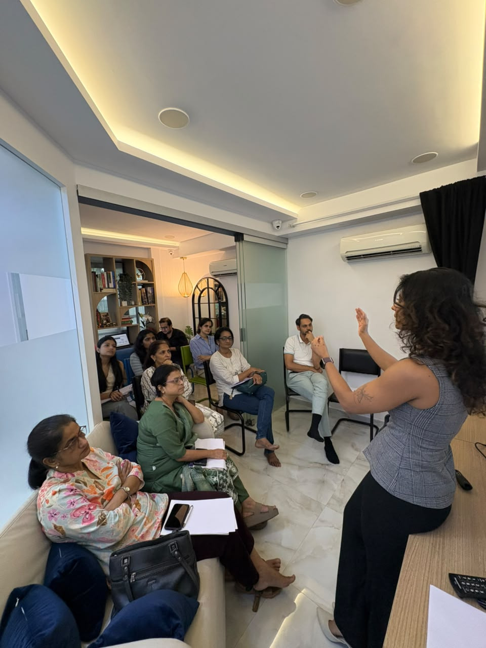 Radiant Smiles specialists during the practical portion of the in-house dental lecture, Chembur Mumbai